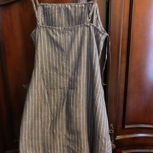 Navy/white mini wrap around dress